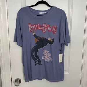 Daydreamer David Bowie Graphic T-Shirt - Purple Sz. L
